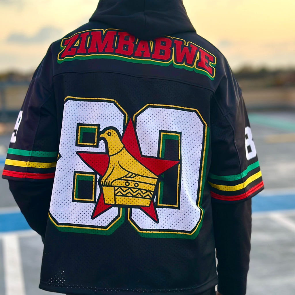 Zimbabwe 🇿🇼 1980' - Mesh Jersey - Black