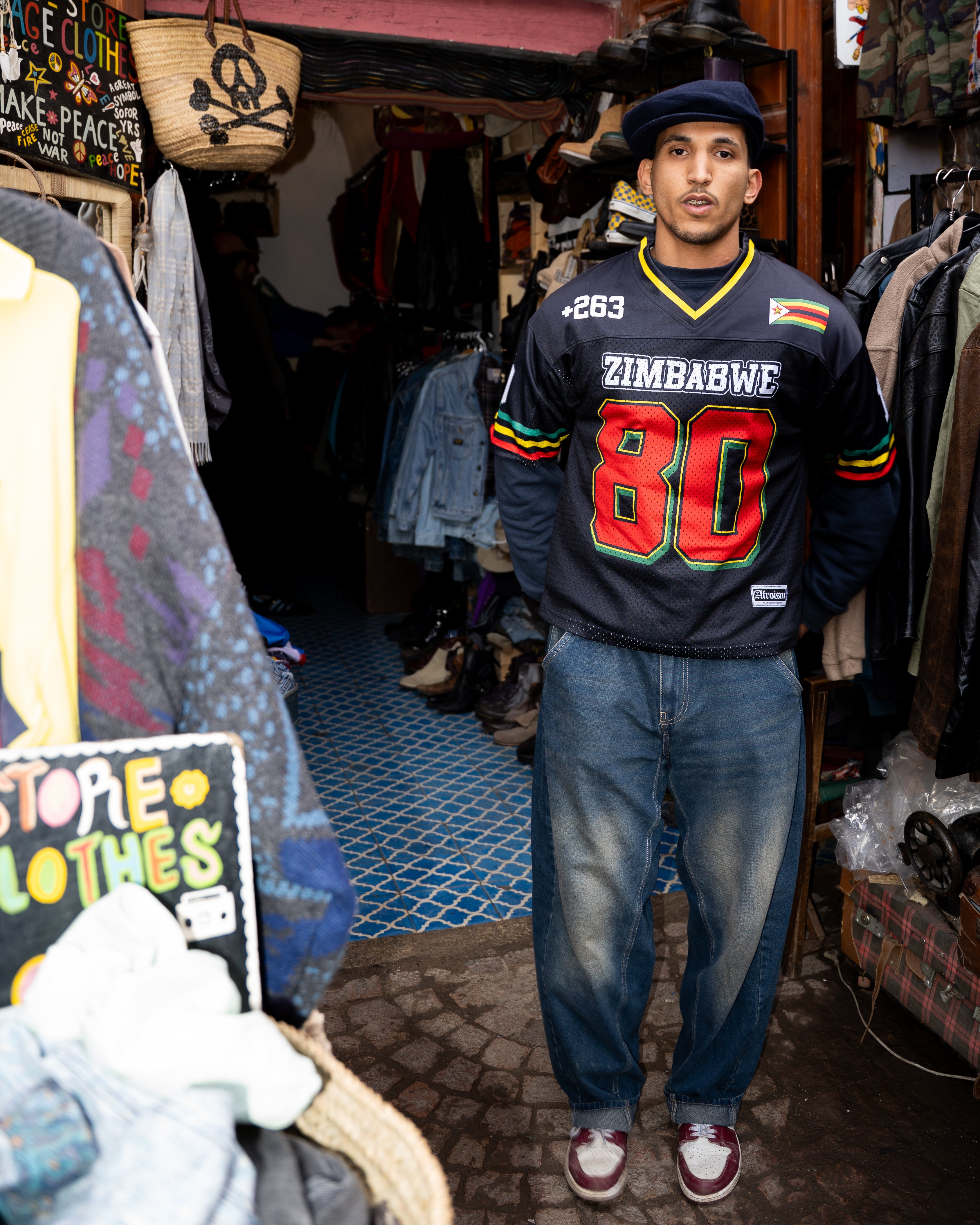 Zimbabwe 🇿🇼 1980' - Mesh Jersey - Black