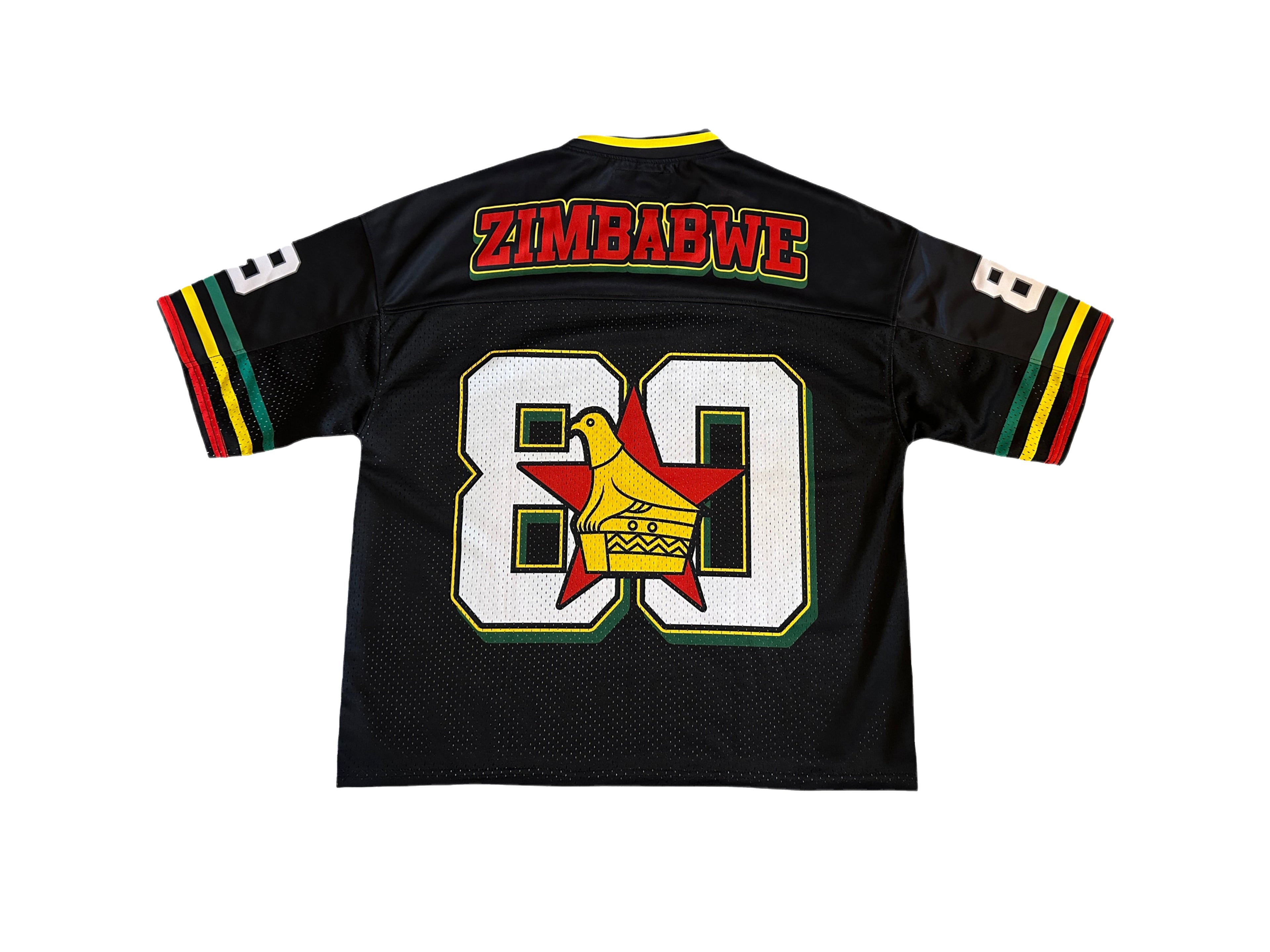 Zimbabwe 🇿🇼 1980' - Mesh Jersey - Black