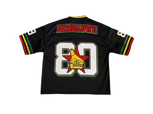 Zimbabwe 🇿🇼 1980' - Mesh Jersey - Black