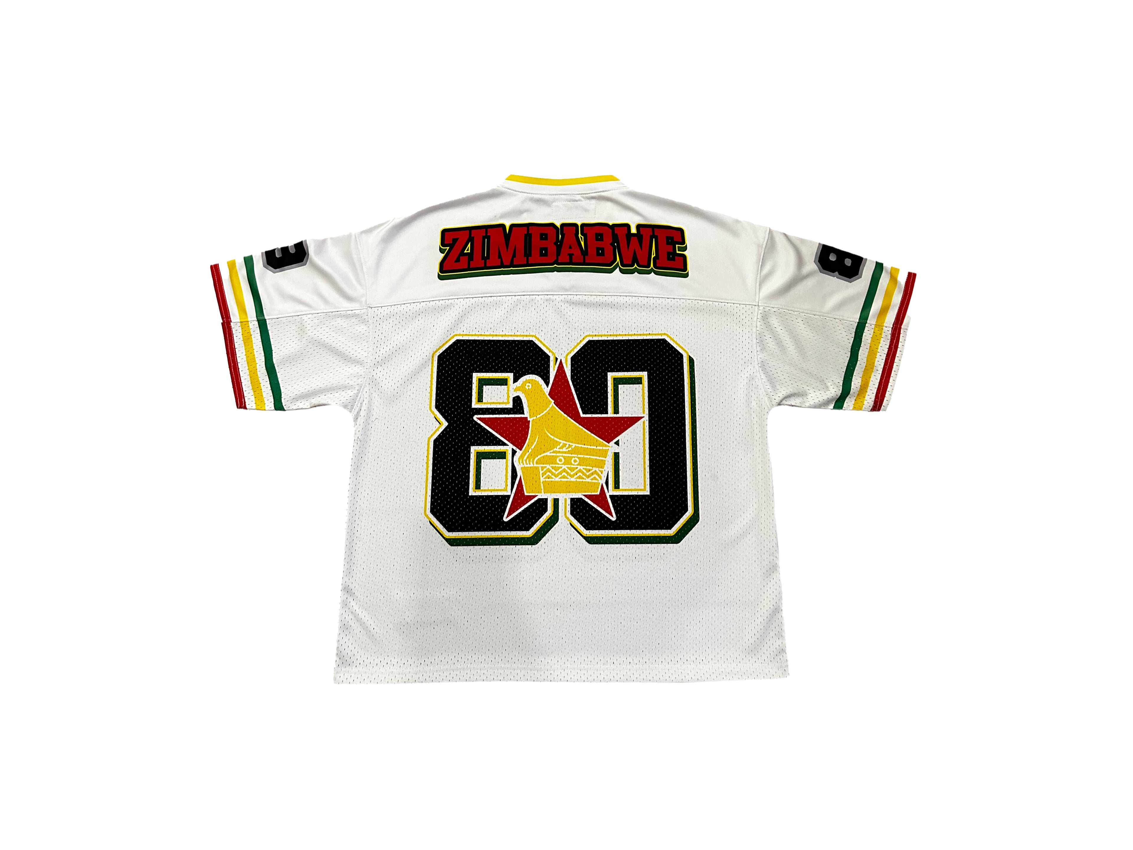 Zimbabwe 🇿🇼 1980' Mesh Jersey - White